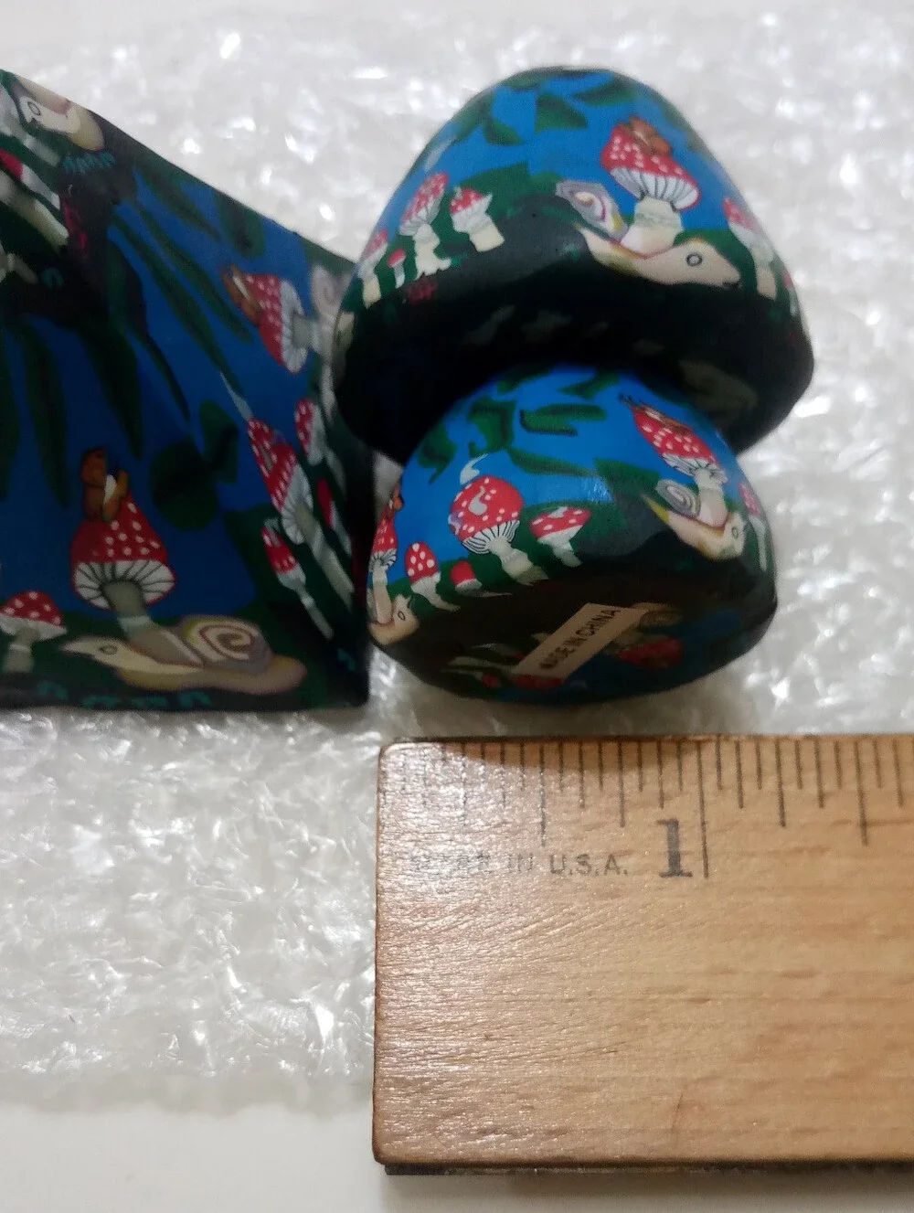 VTG 90s NWOT 2 Mushrooms Incense Holders